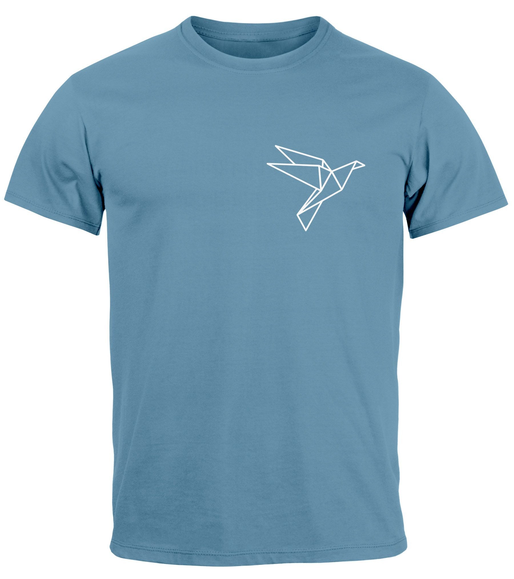 Neverless Print-Shirt Herren T-Shirt Aufdruck Vogel günstig online kaufen