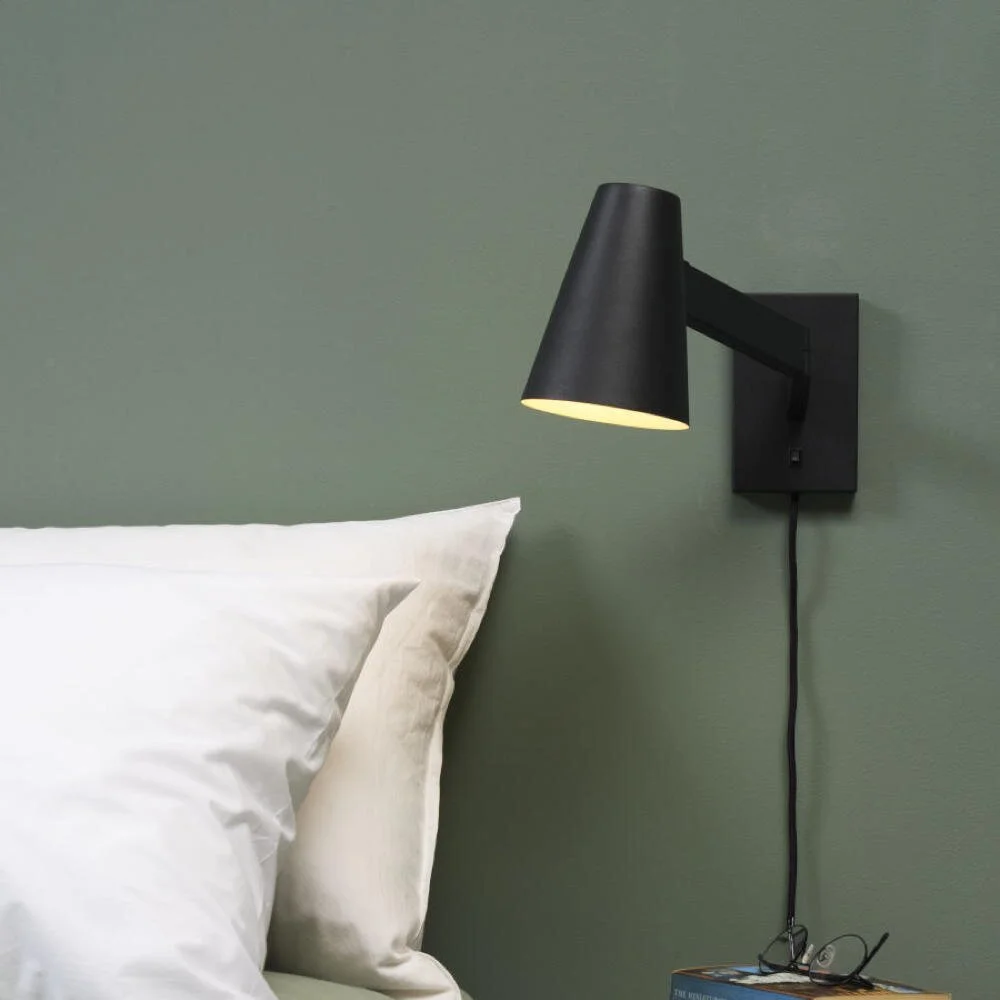 It's about RoMi Biarritz Wandlampe, 40cm, schwarz günstig online kaufen