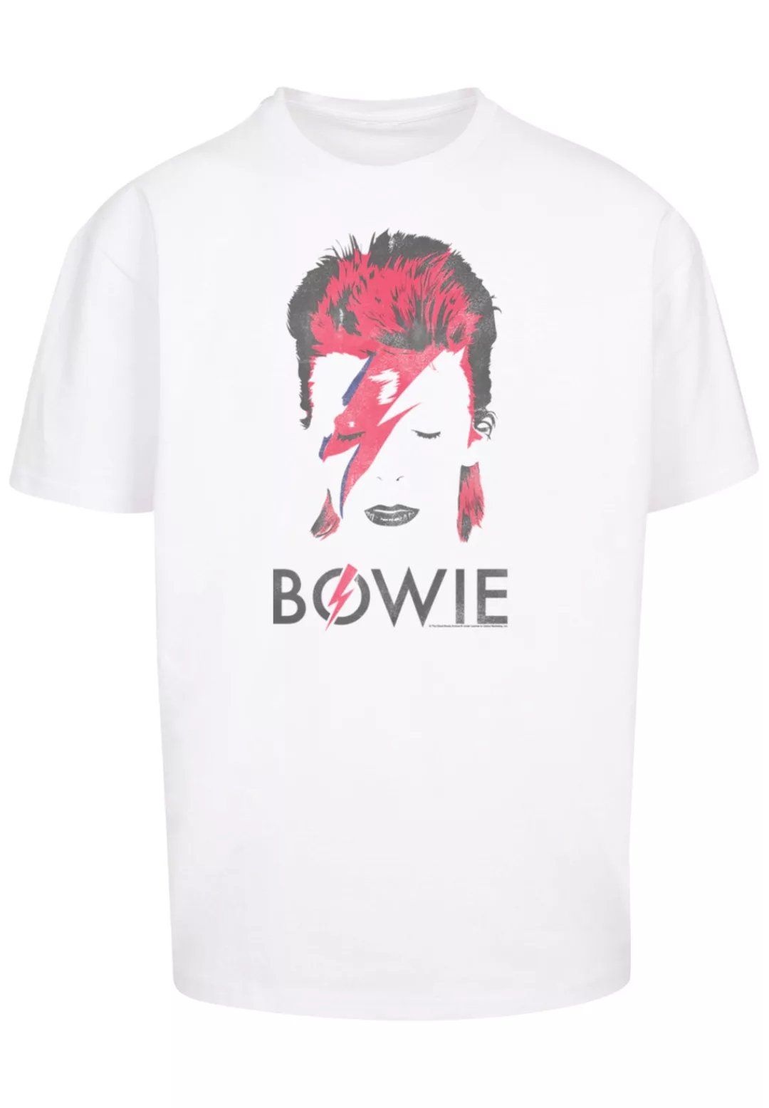 F4NT4STIC T-Shirt "David Bowie Aladdin Sane Distressed", Print günstig online kaufen