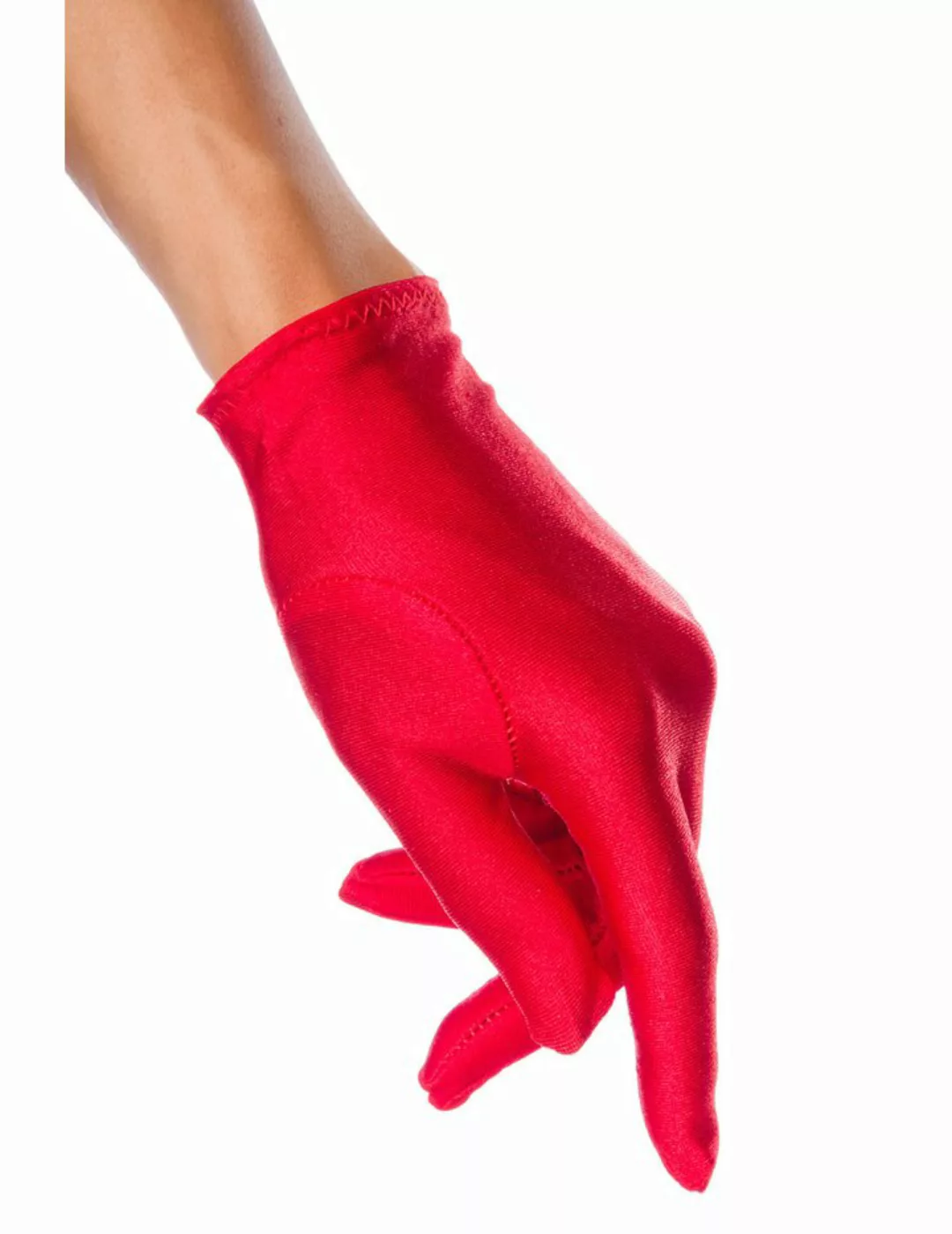 Satin Handschuhe 12714, sexy Mode und Kostüm Zubehör von Atixo (Rot) günstig online kaufen