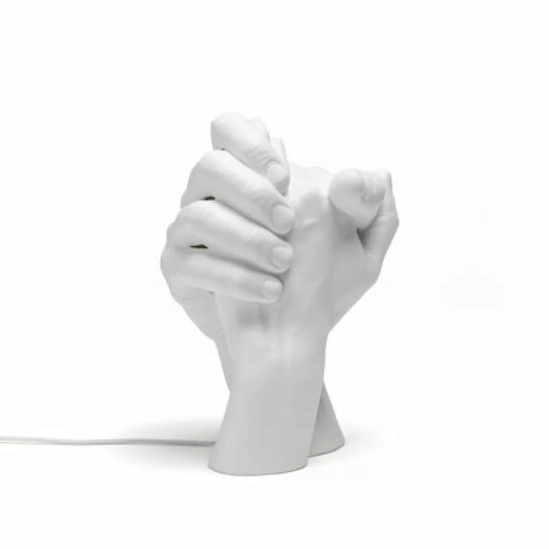 Tischleuchte With Me keramik weiß / Porzellan - H 32 cm - Seletti - Weiß günstig online kaufen