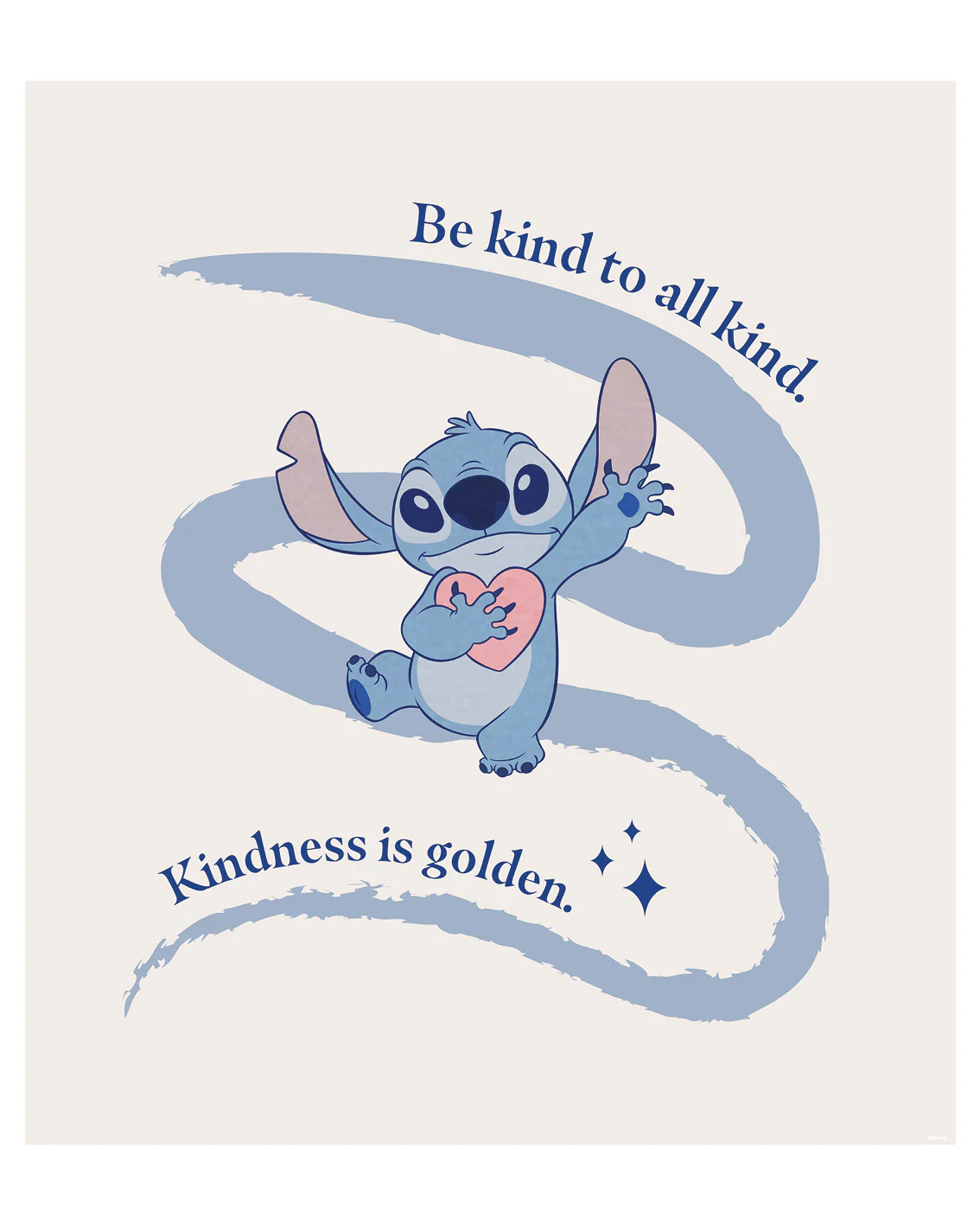 Komar Bild "Komar Wandbild- Stitch Kindness - Größe 40 x 50 cm", Disney, (1 günstig online kaufen