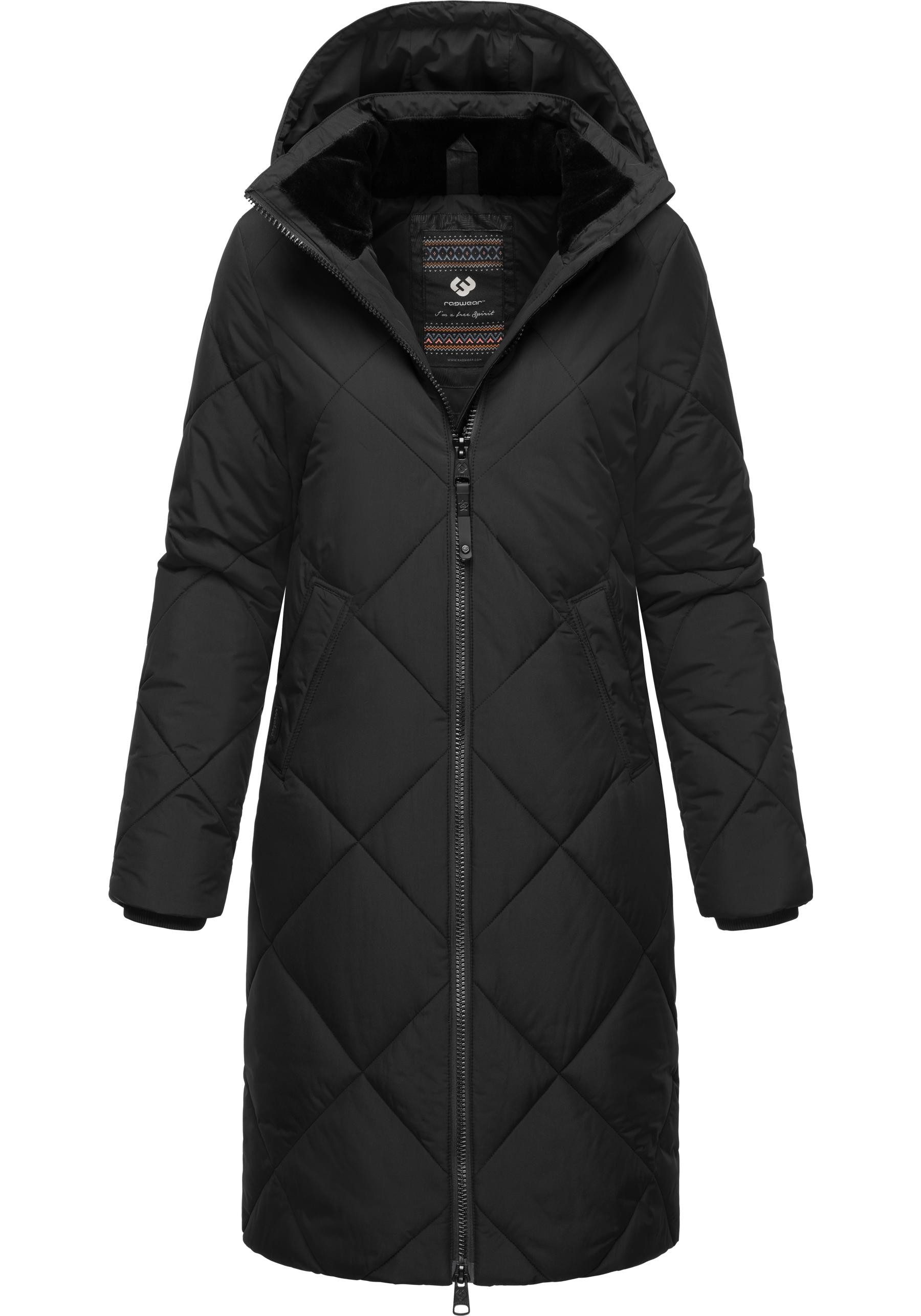 Ragwear Steppmantel "Rebela", stylischer Winterparka mit abnehmbarer Kapuze günstig online kaufen