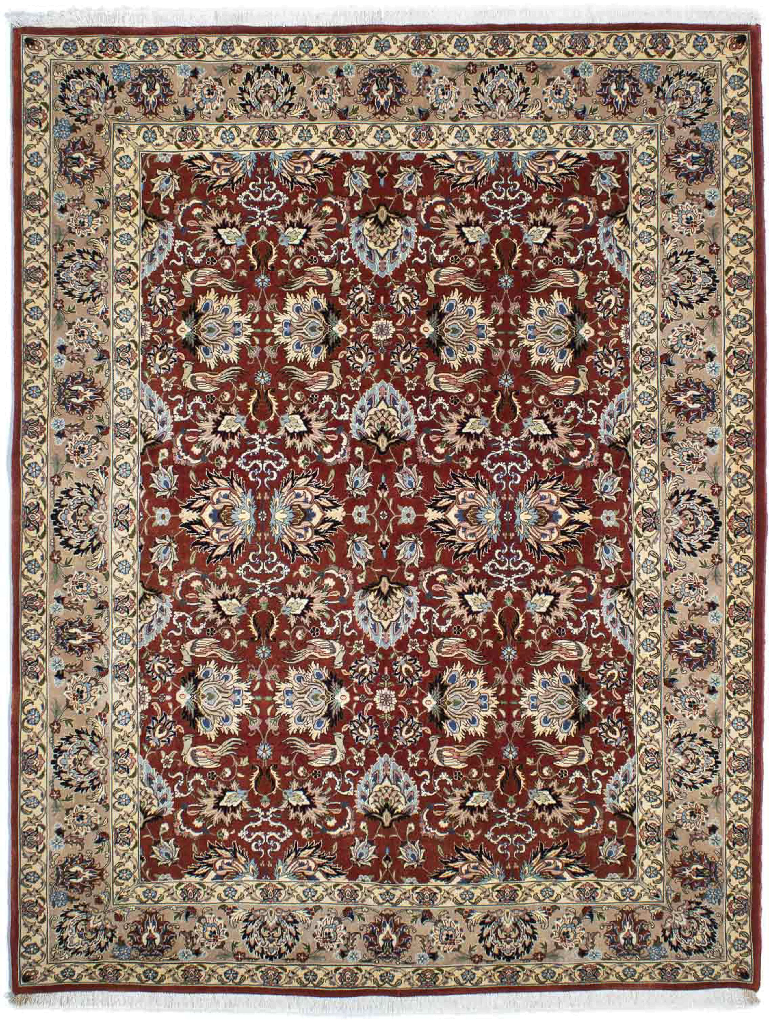 morgenland Orientteppich »Perser - Ghom - 232 x 180 cm - dunkelrot«, rechte günstig online kaufen