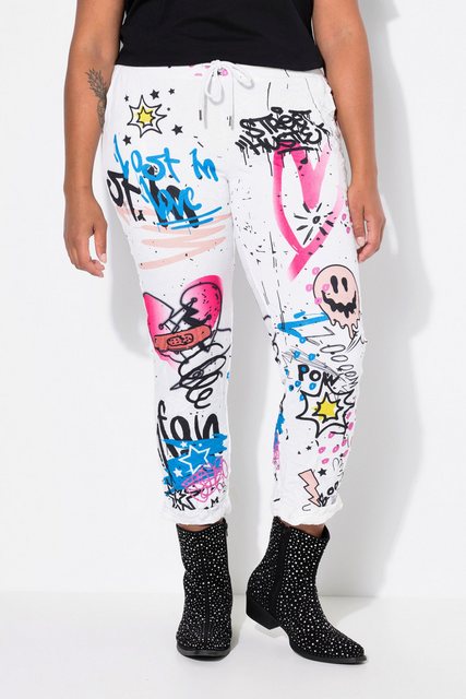 Angel of Style Funktionshose Hose Joggpants Crinkle mit Grafitti Elastikbun günstig online kaufen