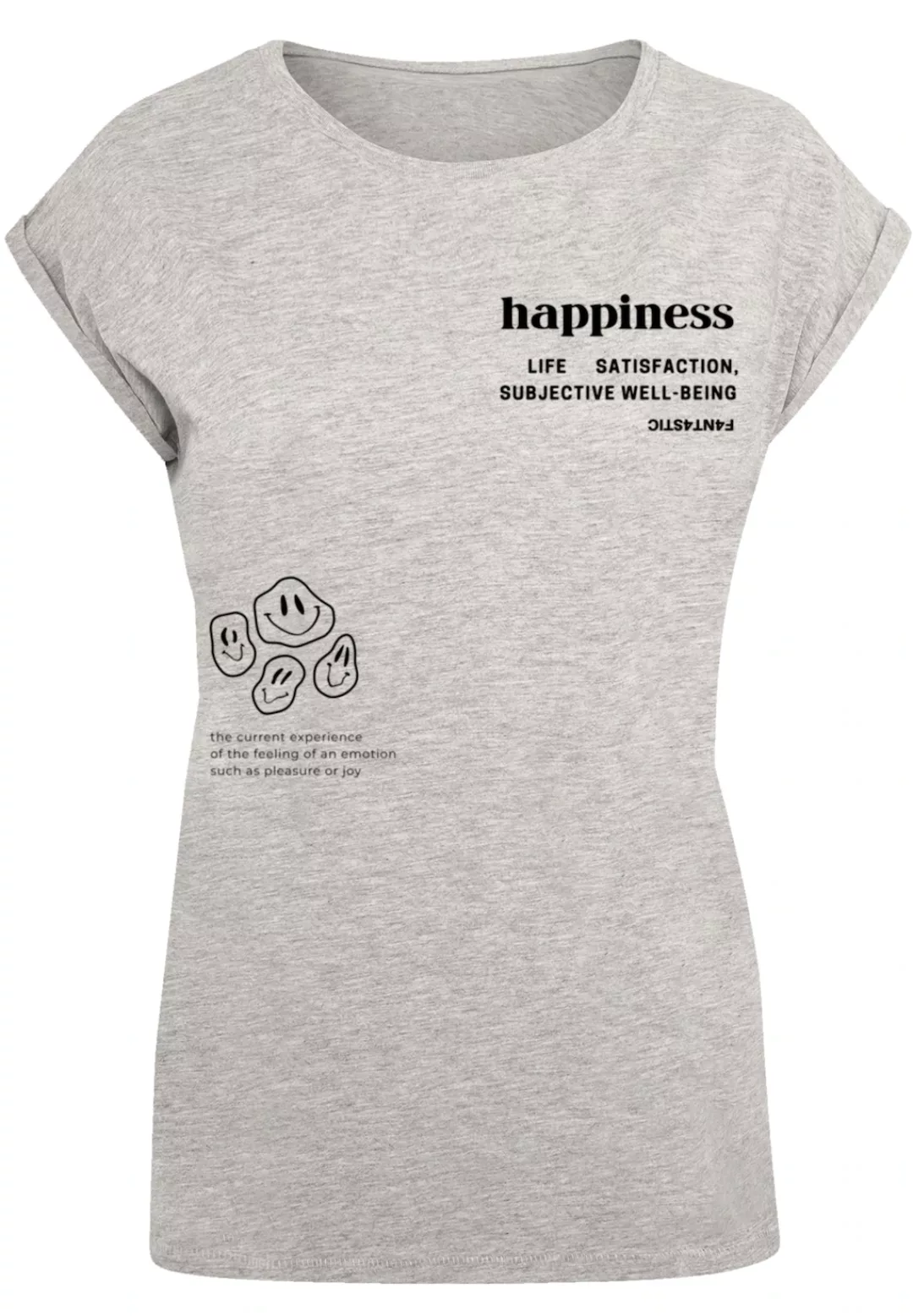 F4NT4STIC T-Shirt "PLUS SIZE happiness", Print günstig online kaufen
