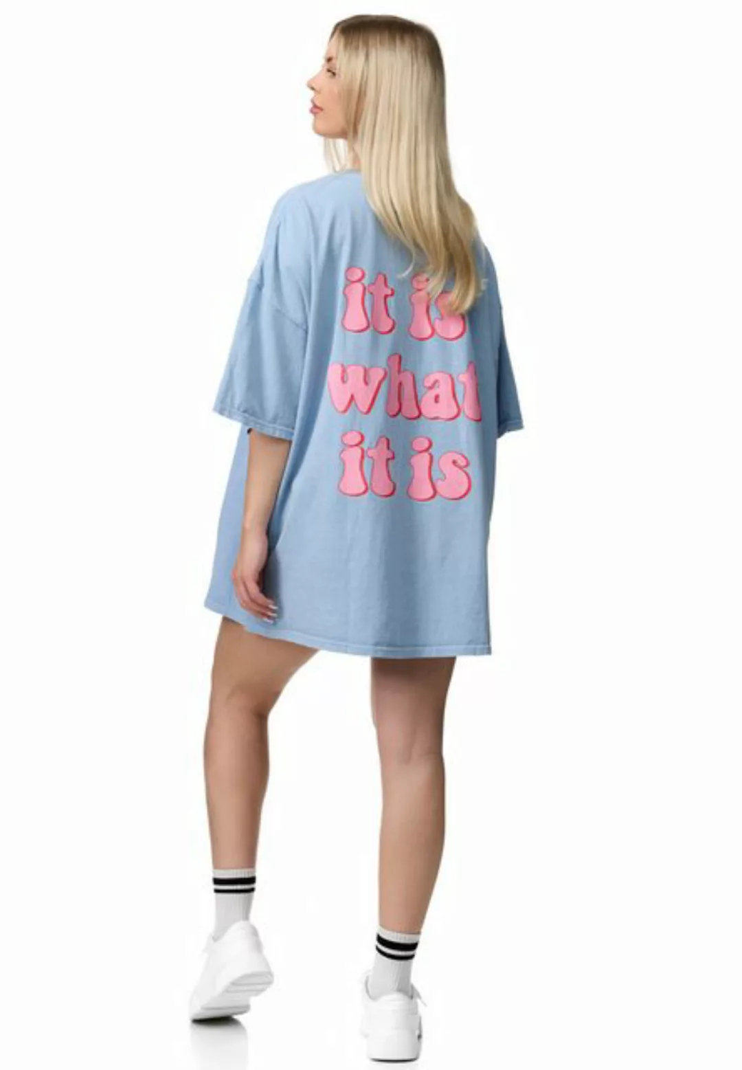 Worldclassca T-Shirt Worldclassca Oversized Print T-Shirt It is What is it günstig online kaufen