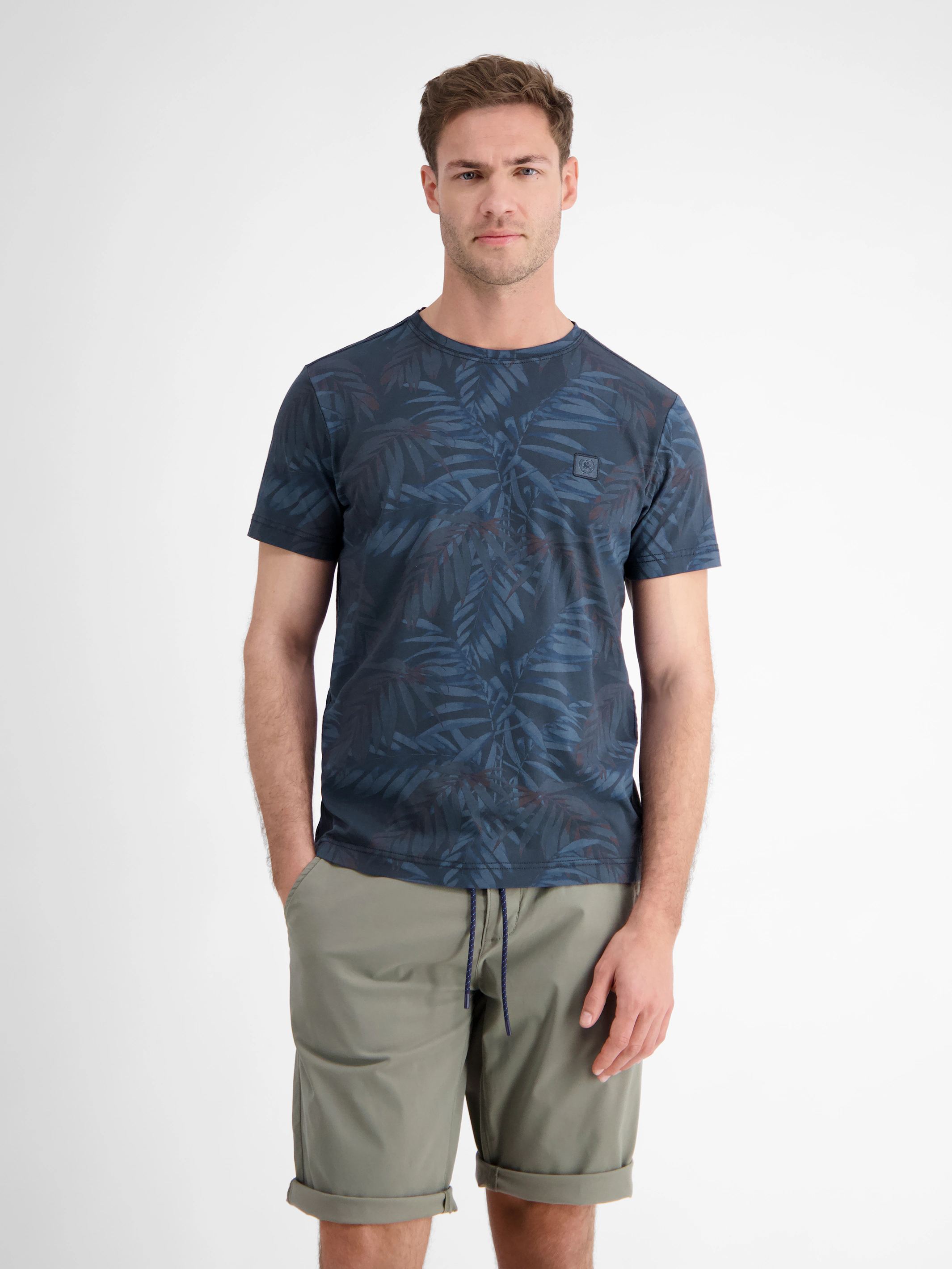 LERROS T-Shirt "LERROS Herren T-Shirt, sommerlich floral bedruckt" günstig online kaufen