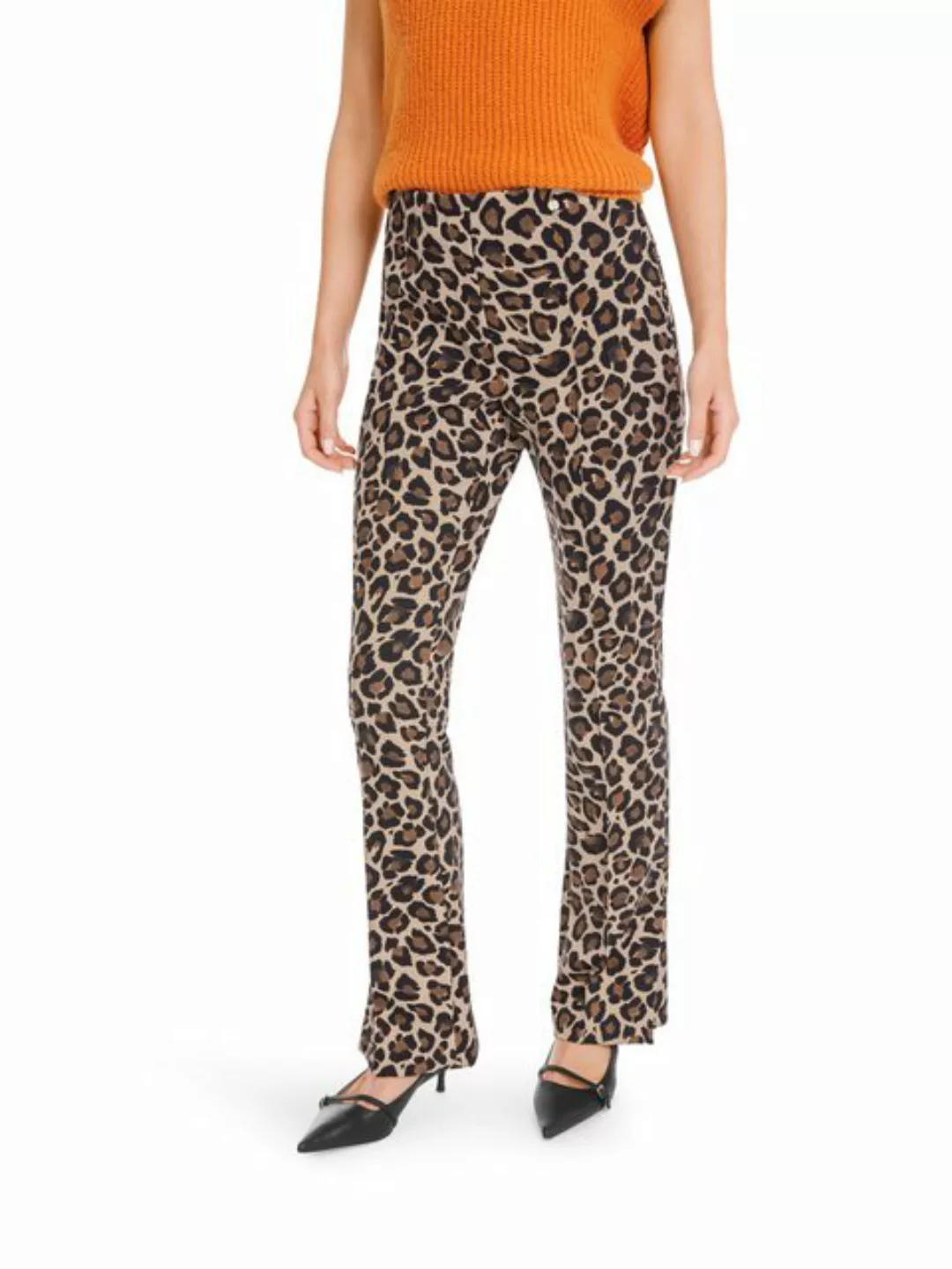 Marc Cain Stoffhose "Wild Life" Premium Damenmode Leo-Modell FREDERICA aus günstig online kaufen