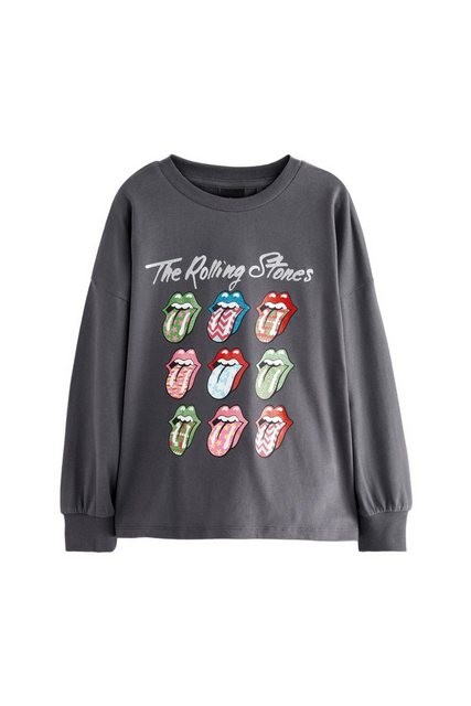 Next Langarmshirt Langarm-Oberteil aus Baumwolle, Rolling Stones (1-tlg) günstig online kaufen