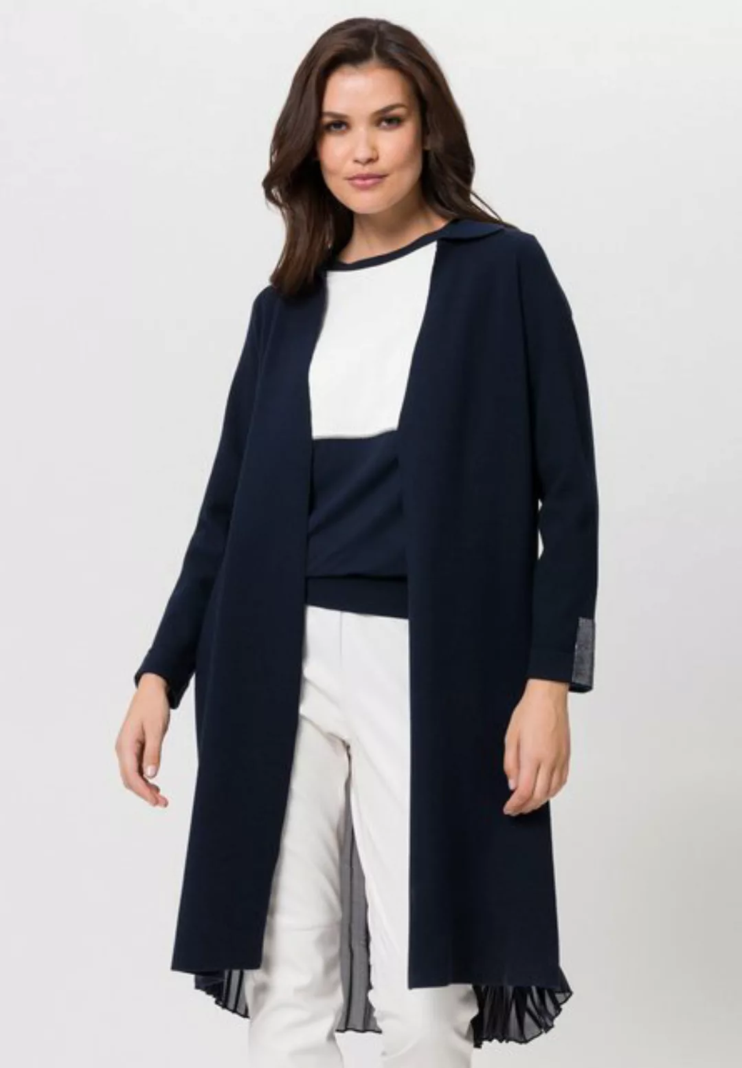 TUZZI Cardigan mit Chiffon-Plisseefalten günstig online kaufen