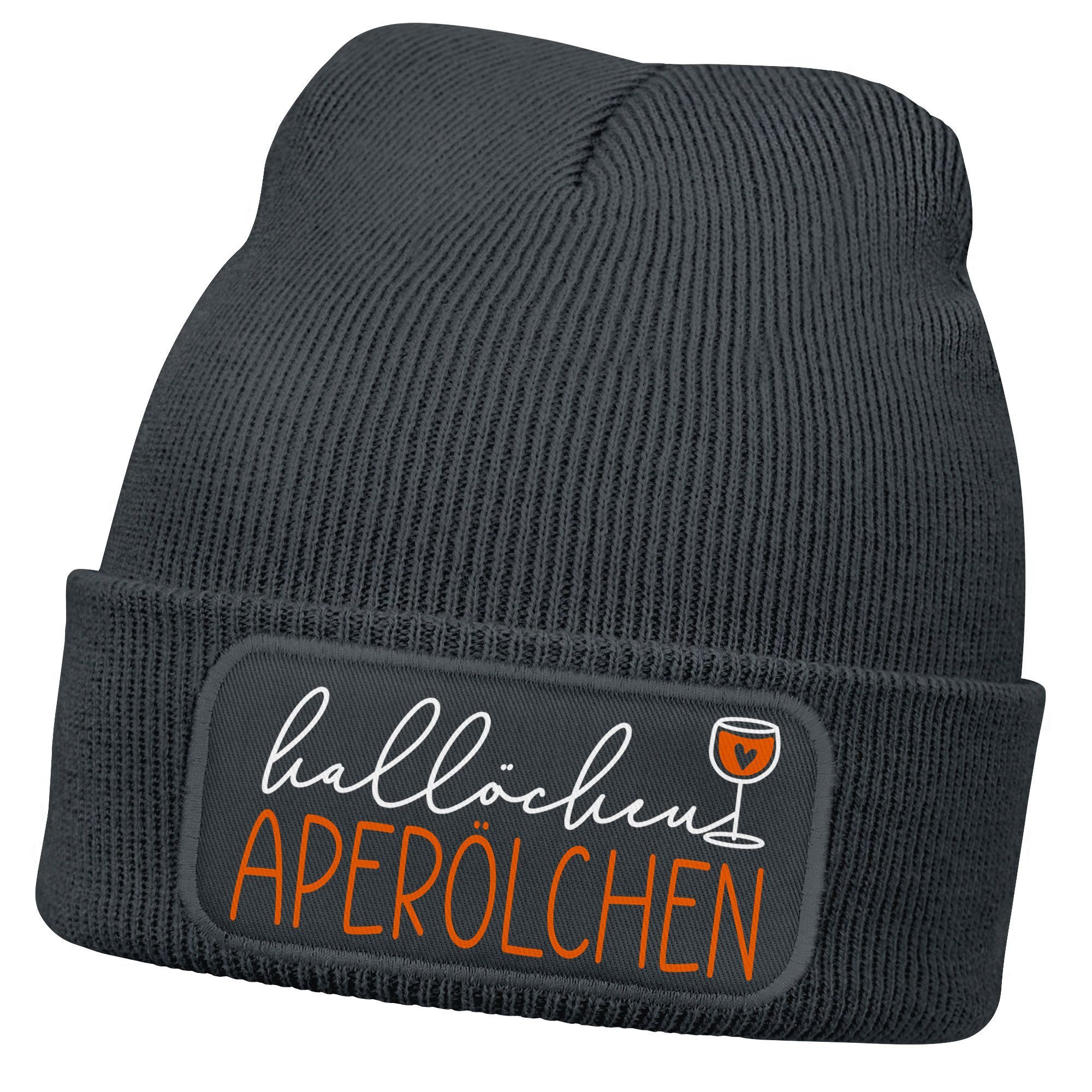 MoonWorks Strickmütze Damen Beanie mit Patch günstig online kaufen