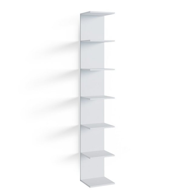 Vicco Bücherregal Paolo, Weiß, 30 x 190 cm günstig online kaufen