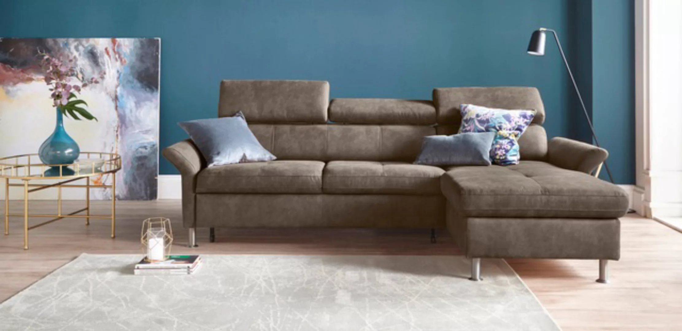 exxpo - sofa fashion Ecksofa »Maretto, bequem und komfortabel, L-Form«, ink günstig online kaufen