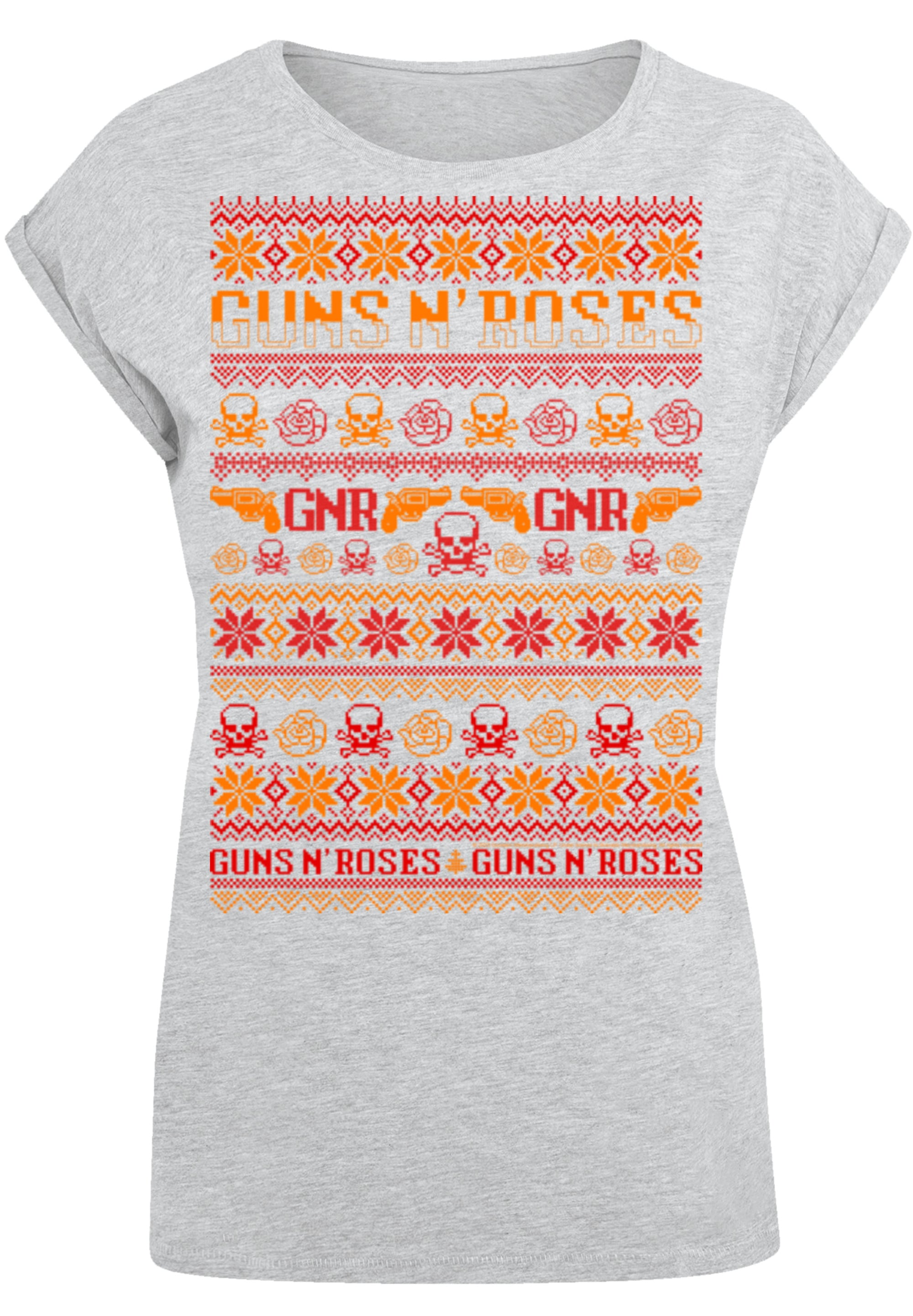 F4NT4STIC T-Shirt "Guns And Roses Christmas", Premium Qualität günstig online kaufen