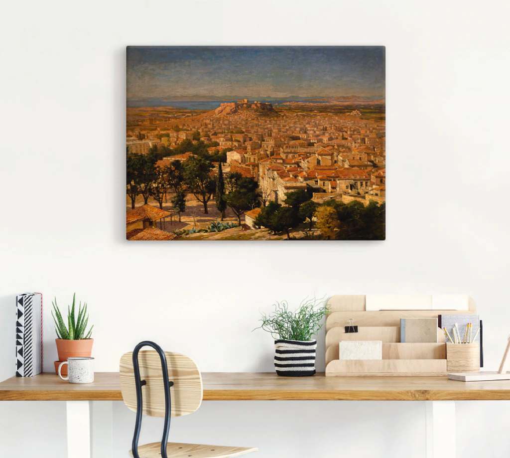 Artland Leinwandbild "Blick auf Athen mit der Akropolis.", Griechenland, (1 günstig online kaufen