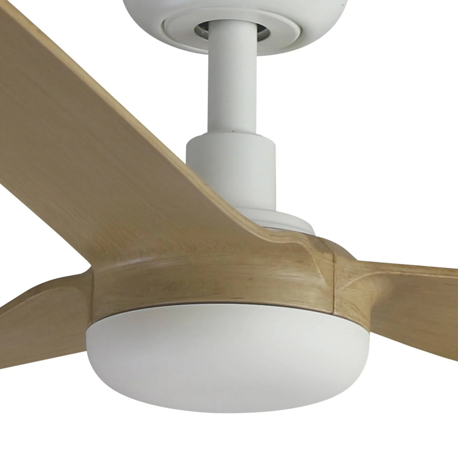 Deckenventilator Punt M, DC, weiß/Holz hell günstig online kaufen