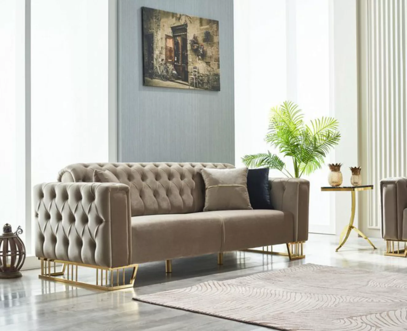 Villa Möbel Sofa Royce, 1 Stk. 2-Sitzer, Hand Made Quality, pflegeleichter günstig online kaufen