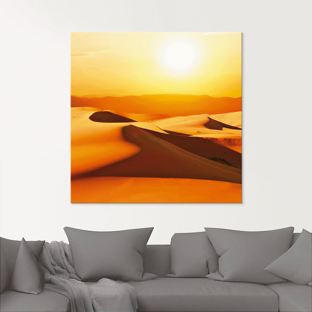 Artland Glasbild "Dünen", Wüste, (1 St.), in verschiedenen Größen günstig online kaufen