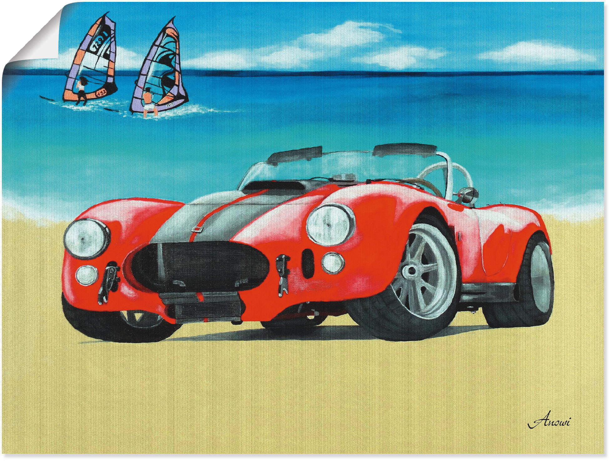 Artland Poster "Cobra Shelby 1962", Auto, (1 St.), als Leinwandbild, Wandau günstig online kaufen