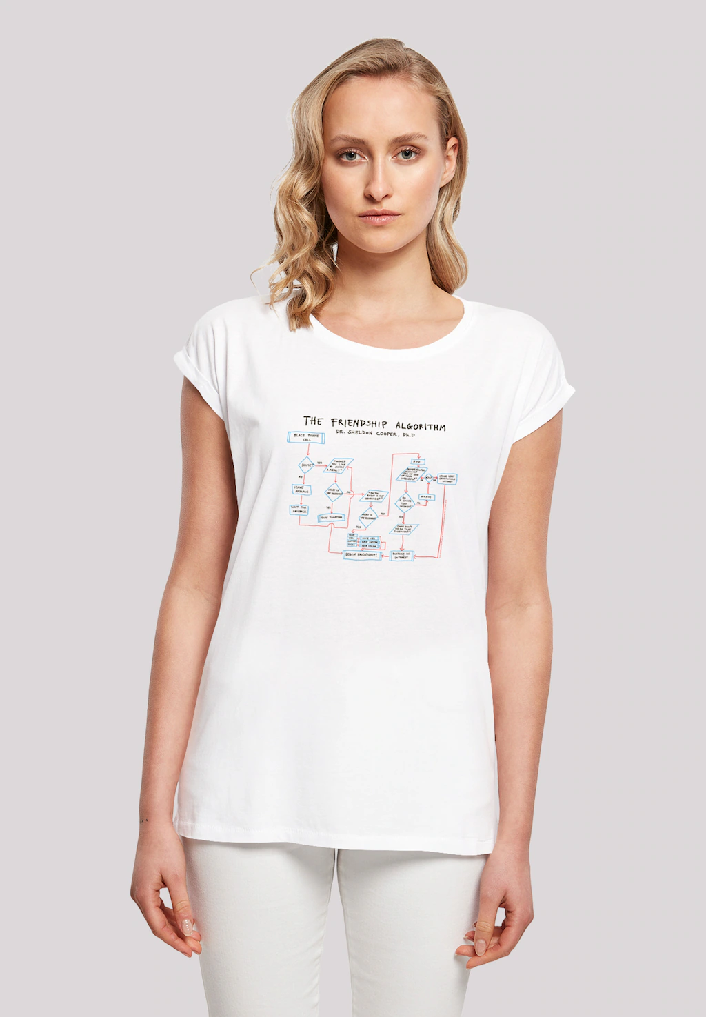 F4NT4STIC T-Shirt "Big Bang Theory Friendship Algorithm", Damen,Premium Mer günstig online kaufen