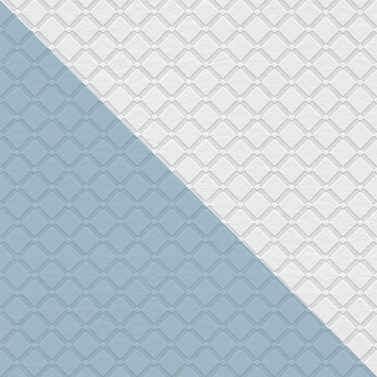 PROFHOME 528117-GU Grafik Tapete Rauten Muster Matt Weiß 0,53 m x 10,05 m 5 günstig online kaufen