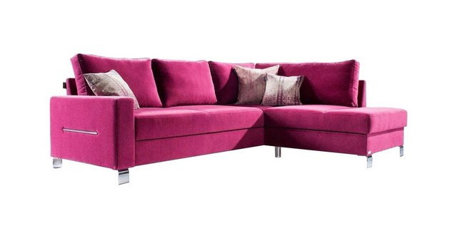 JVmoebel Ecksofa Design Ecksofa L-Form Sofa Couch Polster Schlafsofa Textil günstig online kaufen