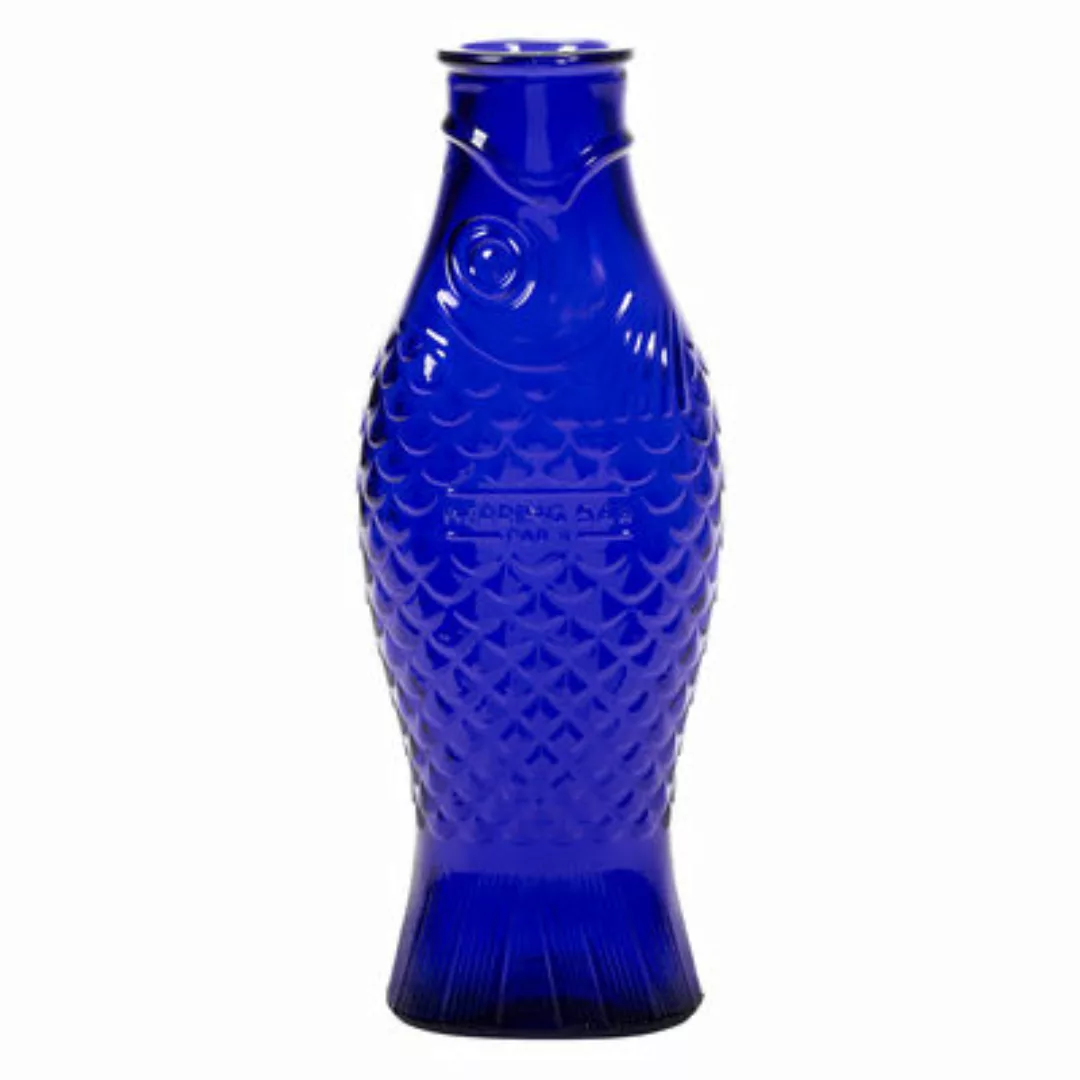Karaffe Fish & Fish glas blau / 1 L - Serax - Blau günstig online kaufen