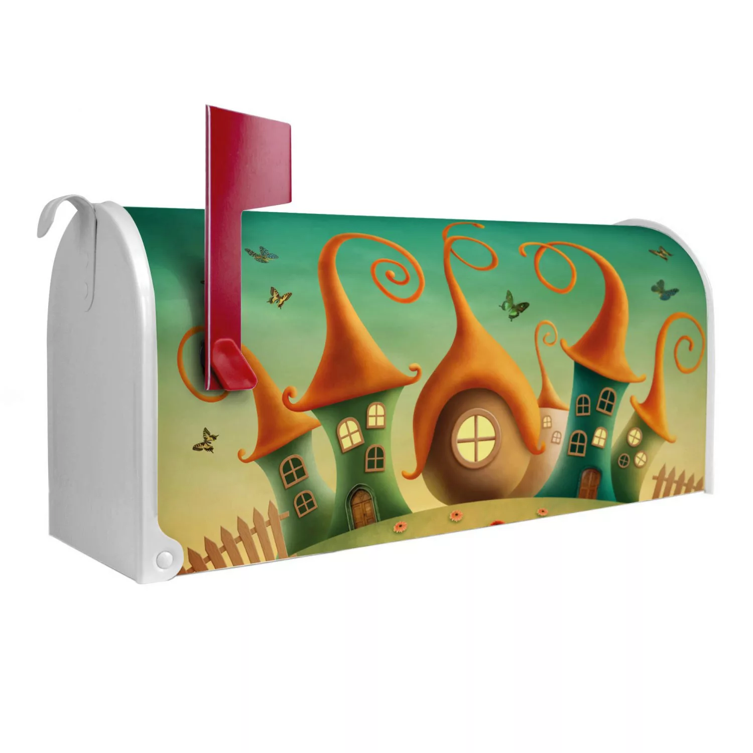 Banjado Amerikanischer Briefkasten Weiß 48x22x16cm US Mailbox Letterbox Pos günstig online kaufen