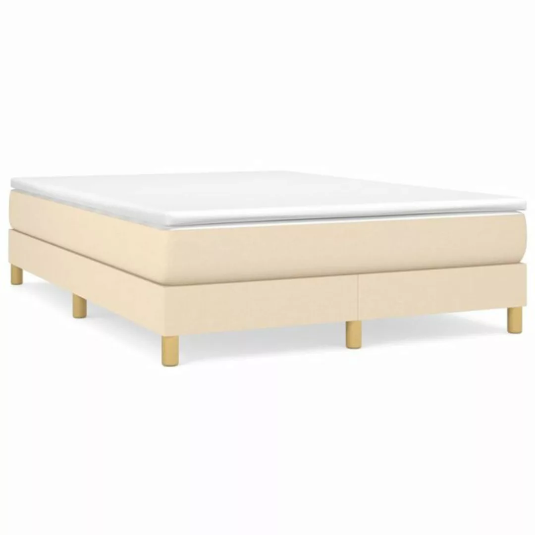 Vidaxl Boxspringbett Creme 140x200 Cm Stoff günstig online kaufen