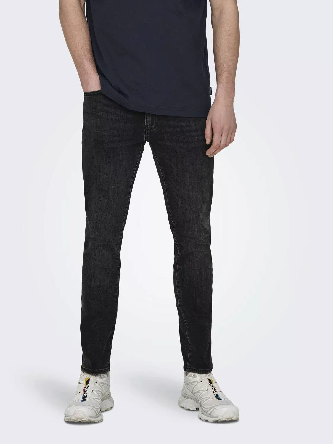 ONLY & SONS Slim-fit-Jeans ONSLOOM SLIM DMB 9595 DOT DNM NOOS mit Destroyed günstig online kaufen