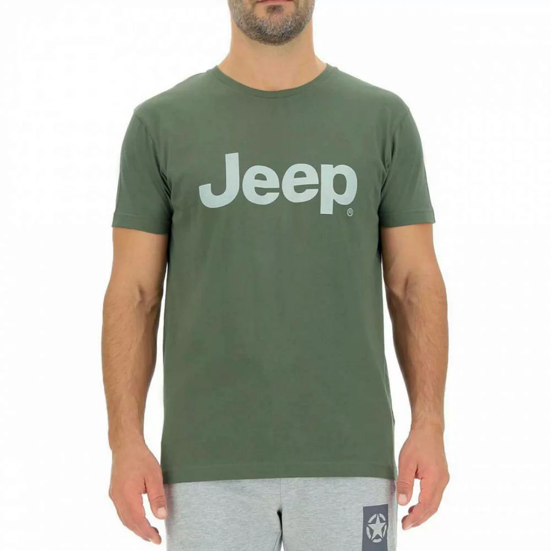 Jeep O102054e694 Kurzärmeliges T-shirt M Deep Green / Misty Grey günstig online kaufen