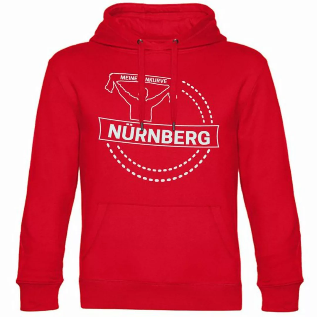 multifanshop Kapuzensweatshirt Nürnberg - Meine Fankurve - Pullover günstig online kaufen