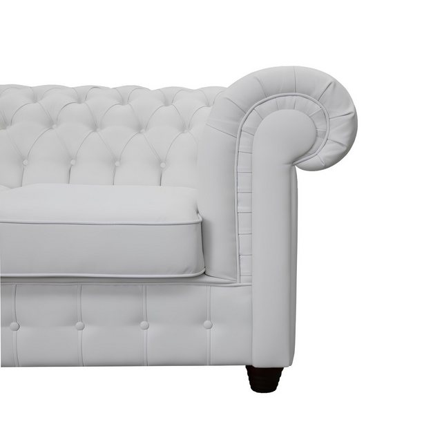 Xlmoebel Sofa 3-Sitzer Chesterfield Ledersofa mit Schlaffunktion und Bettfu günstig online kaufen