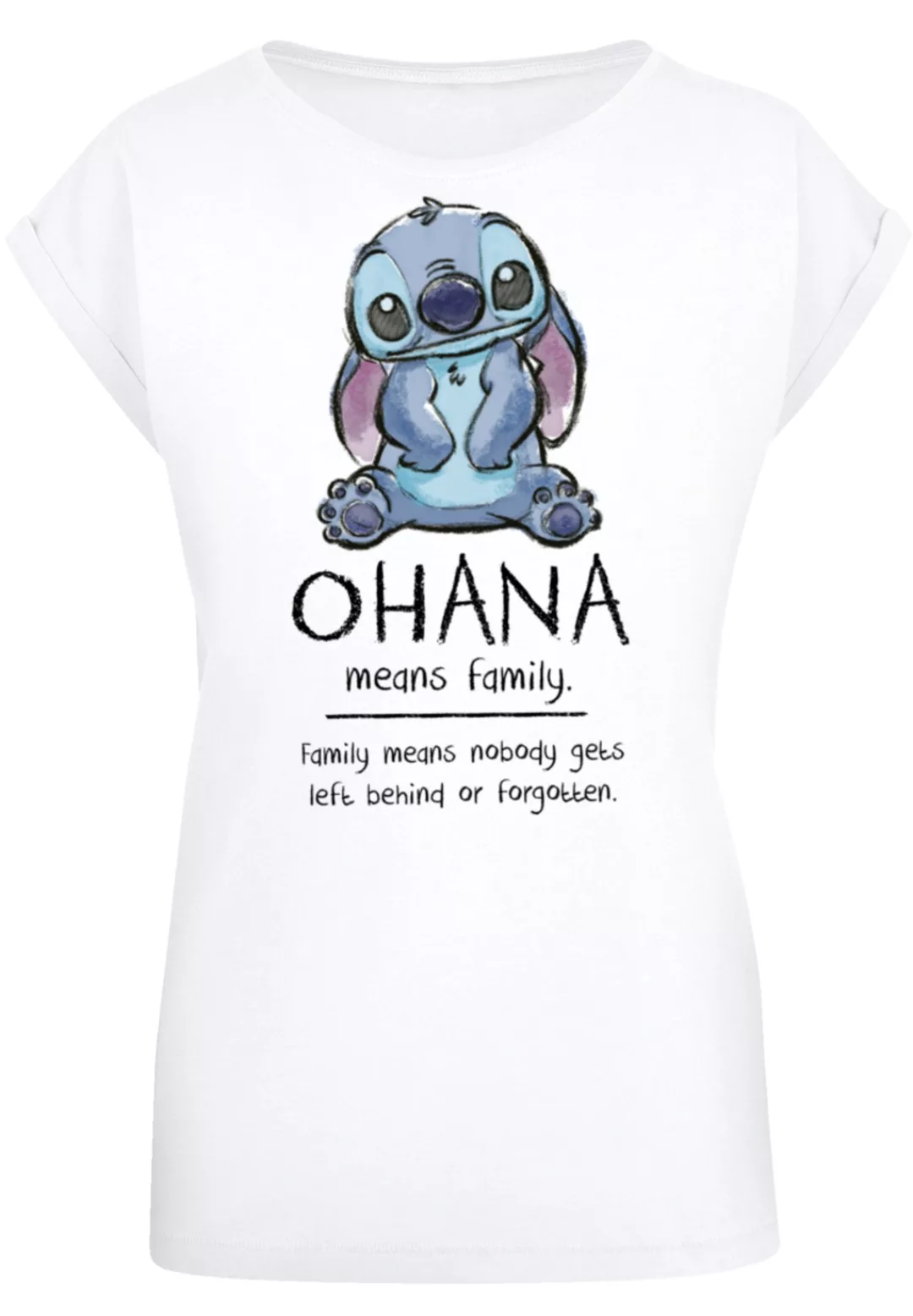 F4NT4STIC T-Shirt "Disney Lilo & Stitch Ohana Means Family", Premium Qualit günstig online kaufen