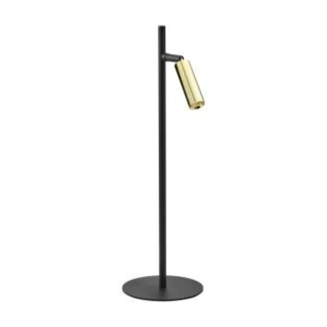 Schreibtischlampe Metall 46 cm Schwarz Gold verstellbar günstig online kaufen