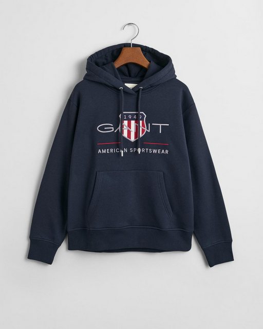 Gant Hoodie ARCHIVE SHIELD HOODIE, EVENING BLUE günstig online kaufen