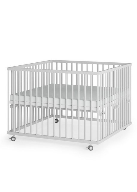 Sämann Babybett Laufgitter 100x100 Schlupfsprossen Lattenrost Matratze Slee günstig online kaufen