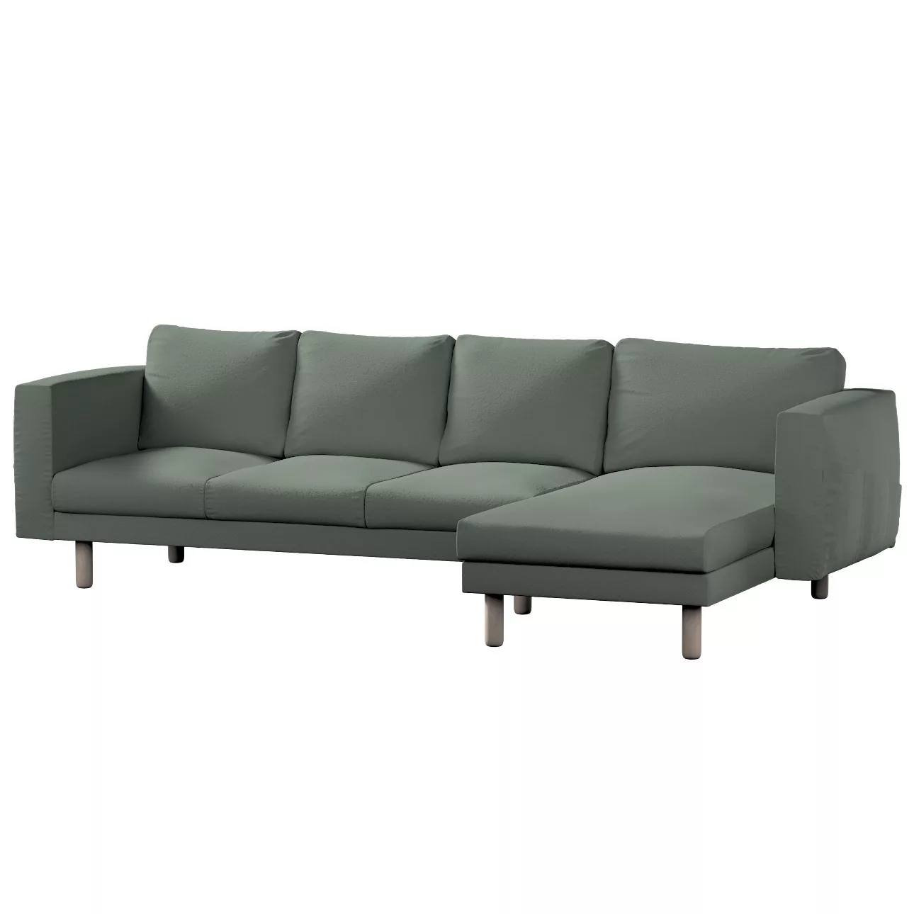 Bezug für Norsborg 4-Sitzer Sofa mit Recamiere, grün, Norsborg Bezug für 4- günstig online kaufen