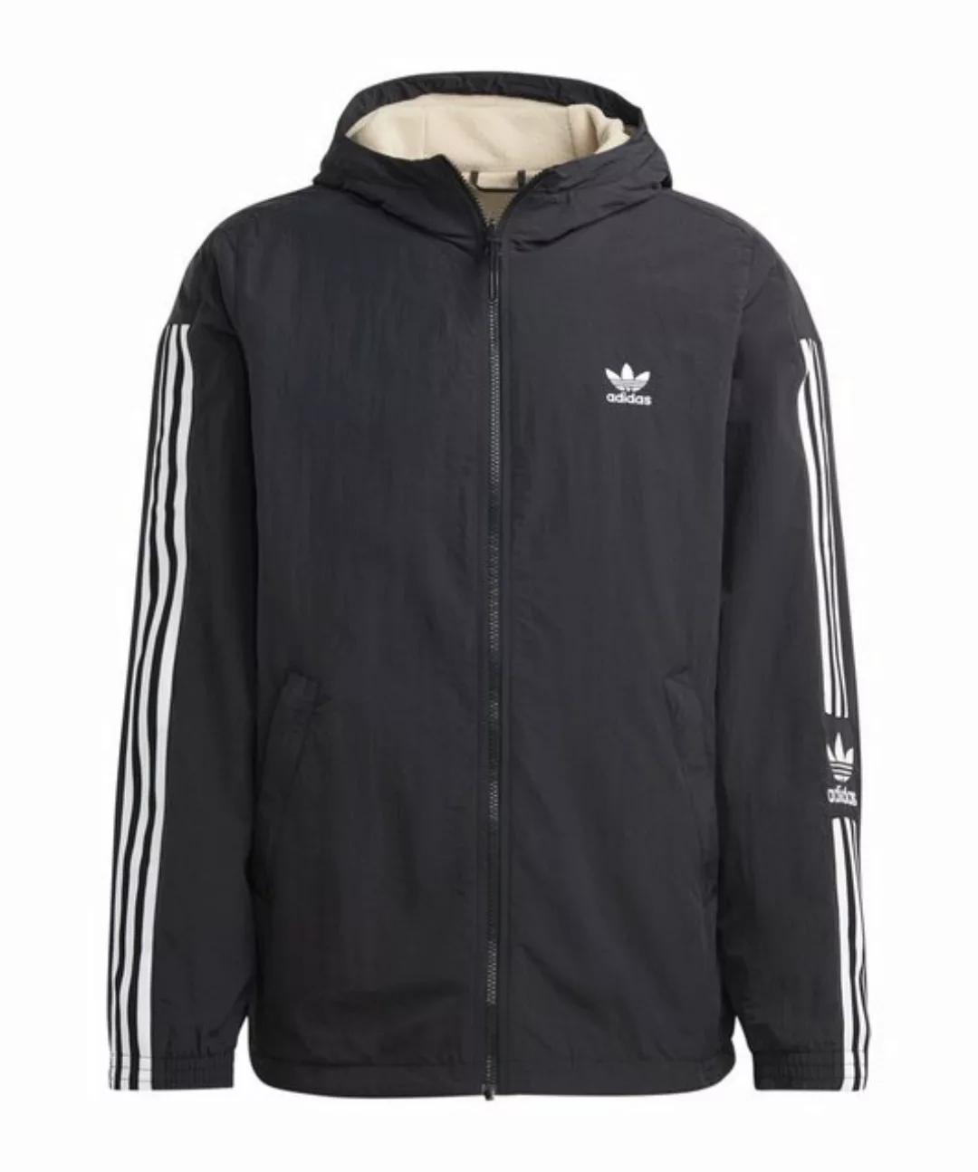 adidas Originals Sweatjacke Lock-Up Jacke Beige günstig online kaufen