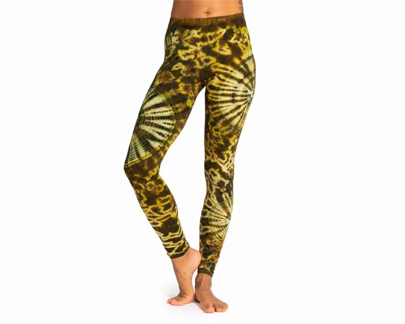 PANASIAM Leggings Unikat Batik Leggings 'Sonne' aus natürlicher Viskose Goa günstig online kaufen