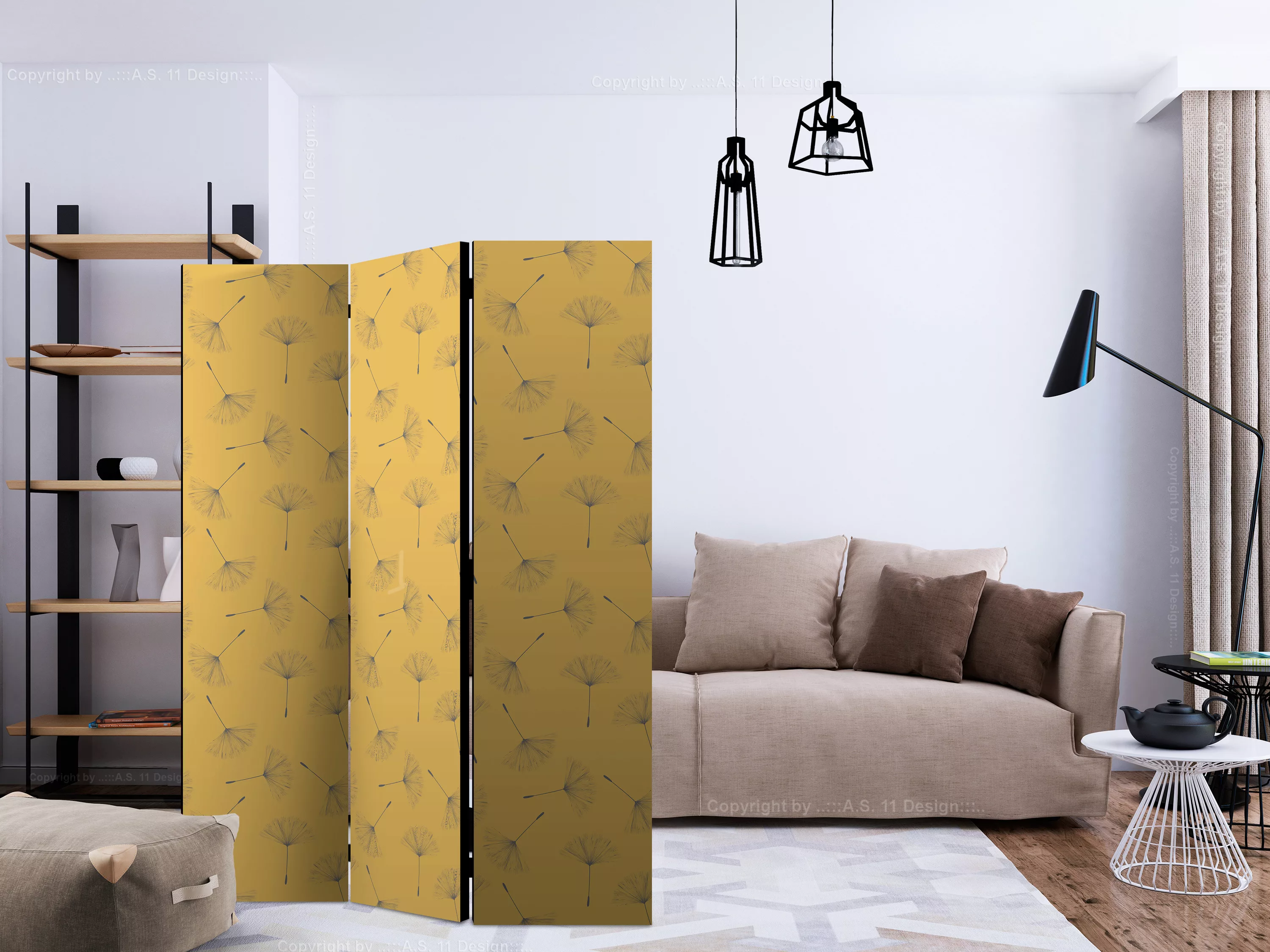 3-teiliges Paravent - Breath Of Nature [room Dividers] günstig online kaufen