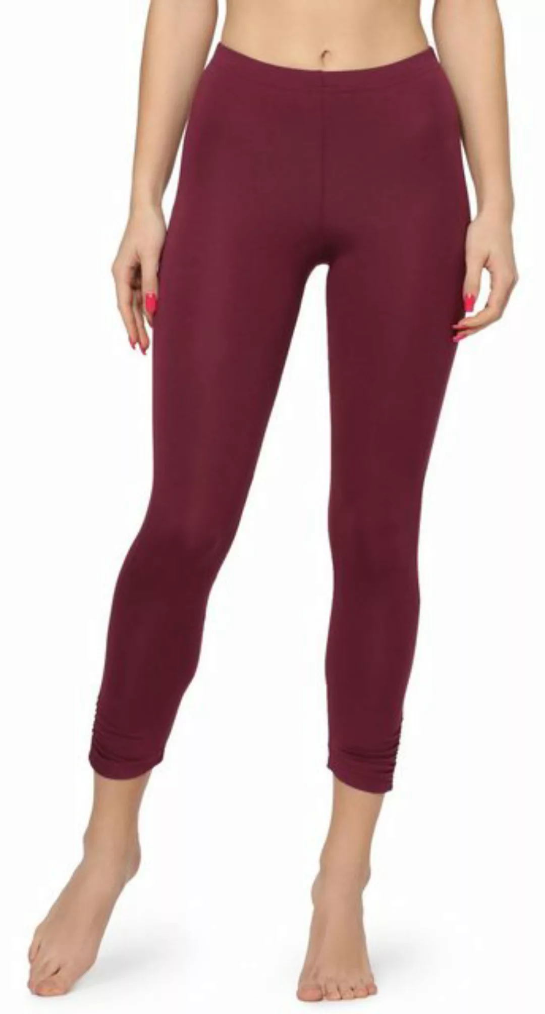 Merry Style Leggings Damen 7/8 Hosen mit Falten MS10-424 (1-tlg) elastische günstig online kaufen