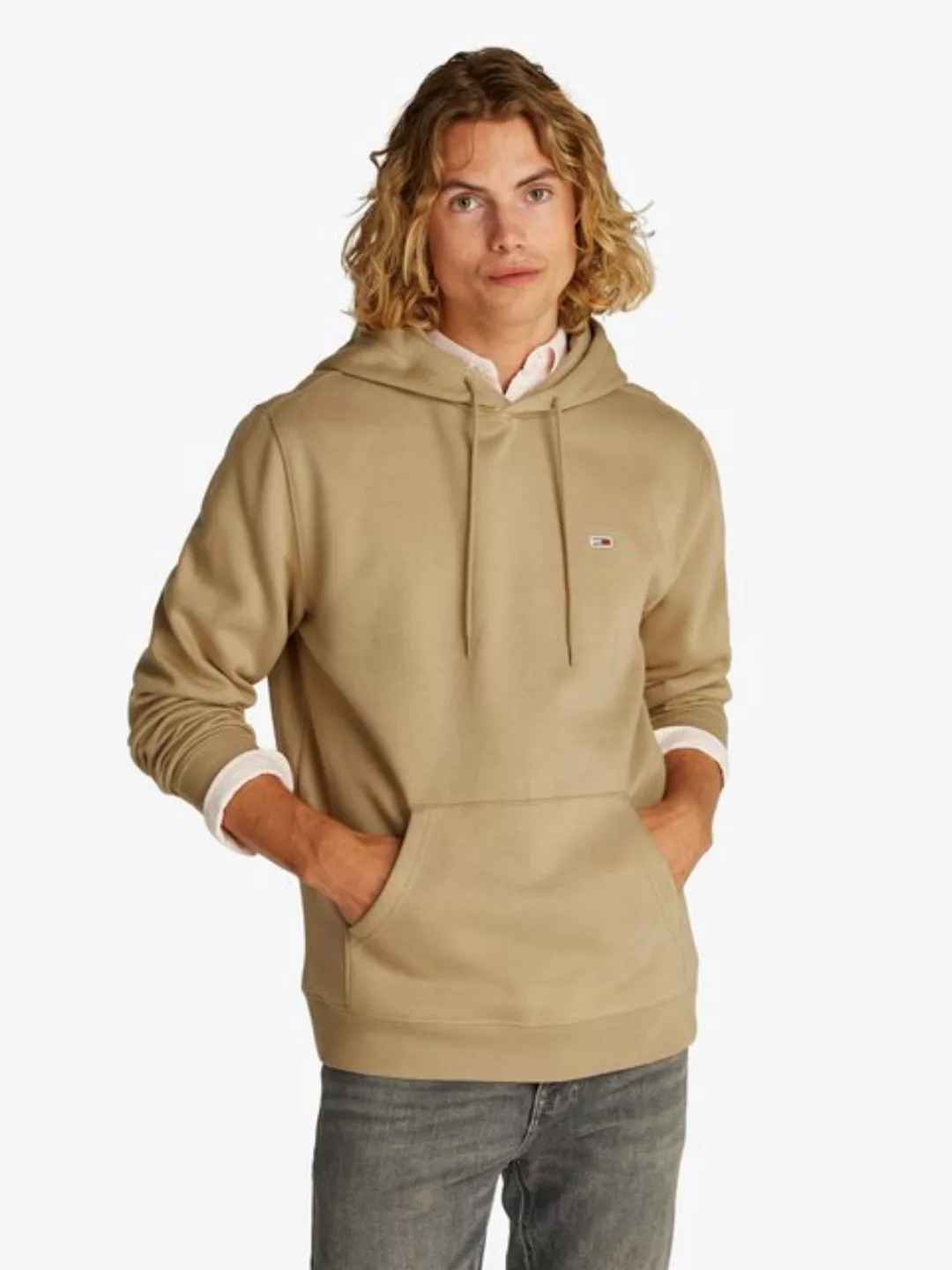 Tommy Jeans Sweatshirt TJM REG S FLAG HOODIE mit bestickten Markenlogo auf günstig online kaufen