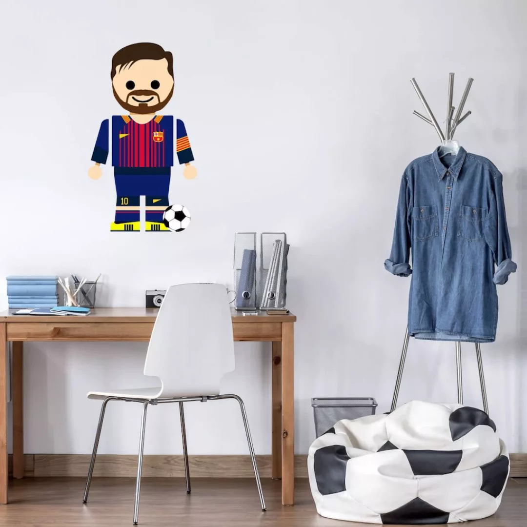 Wall-Art Wandtattoo »Spielfigur Fussball Messi«, (1 St.), selbstklebend, en günstig online kaufen