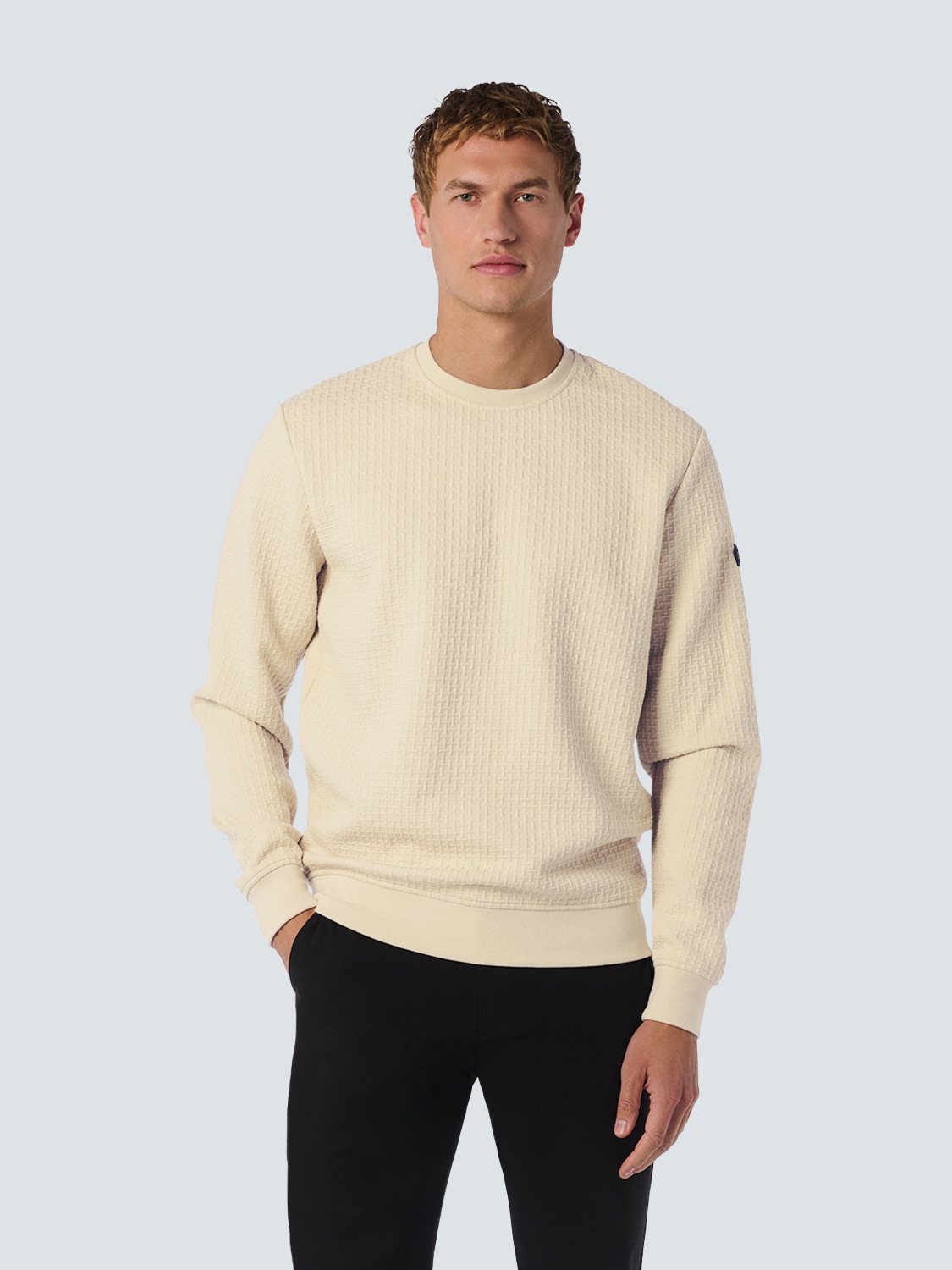 NO EXCESS Sweater "No Excess Jacquard Pullover mit Rundhalsausschnitt" günstig online kaufen