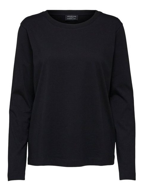 SELECTED FEMME T-Shirt Longsleeve Shirt Basic Sweater SLFSTANDARD Dünner Pu günstig online kaufen