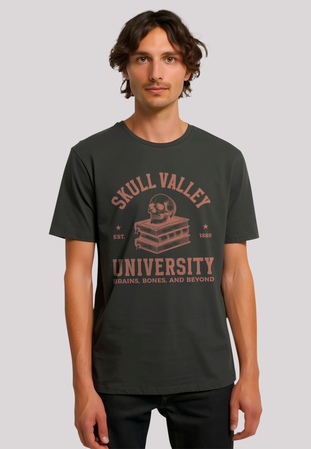 F4NT4STIC T-Shirt "Halloween University skull valley", Premium Qualität, Un günstig online kaufen