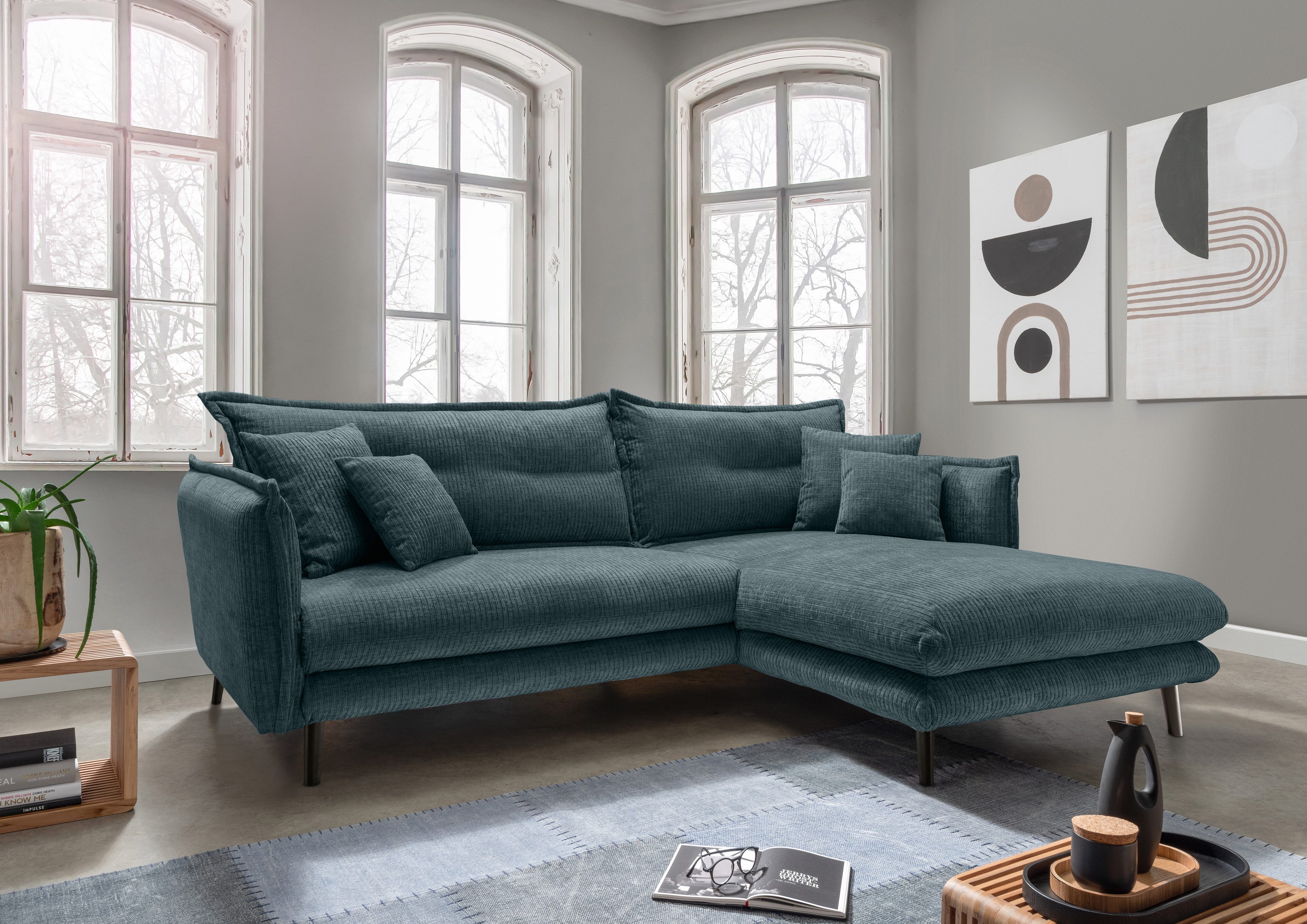 INOSIGN Ecksofa Lazio modernes Design, bequem, günstig online kaufen