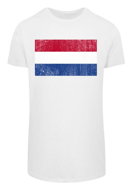 F4NT4STIC T-Shirt Netherlands NIederlande Holland Flagge distressed Print günstig online kaufen